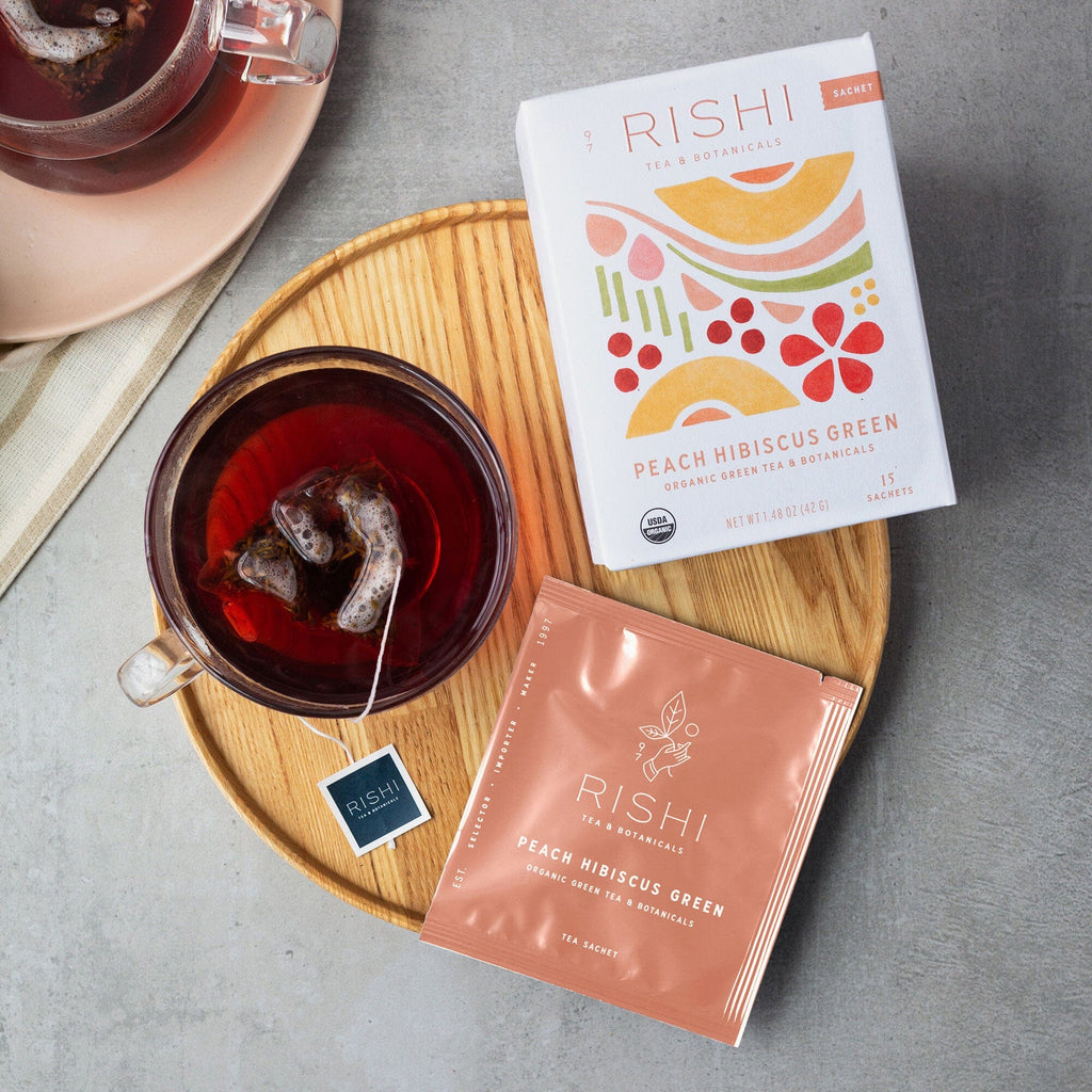 Peach Hibiscus Green