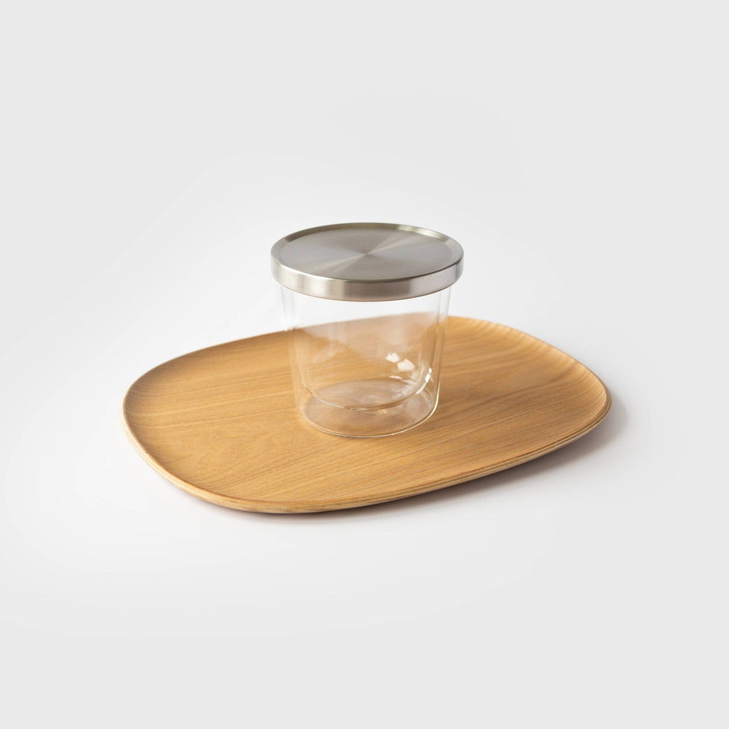 Kinto Double Wall Glass Cup & Lid